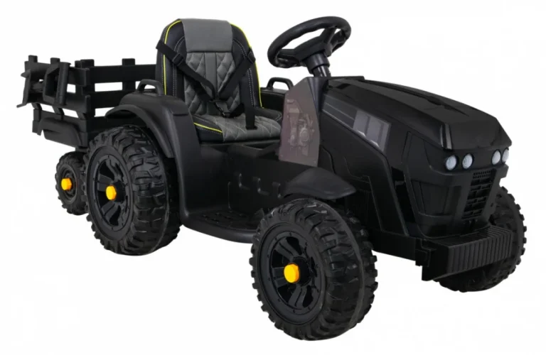 Traktor Titanium S Prikolicom Crni 12v 10