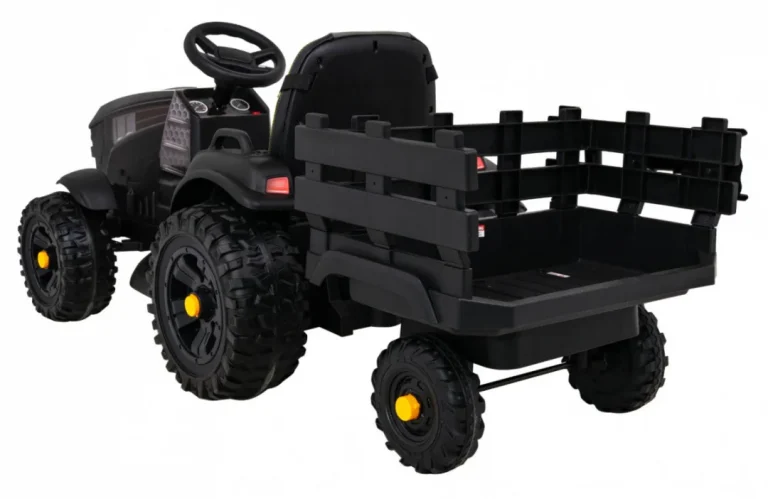 Traktor Titanium S Prikolicom Crni 12v 4