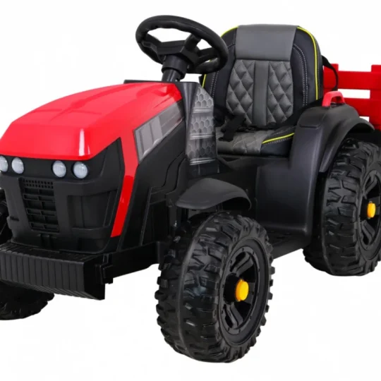 Traktor Titanium S Prikolicom Crveni 12v 1