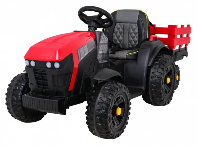 Traktor Titanium S Prikolicom Crveni 12v 1