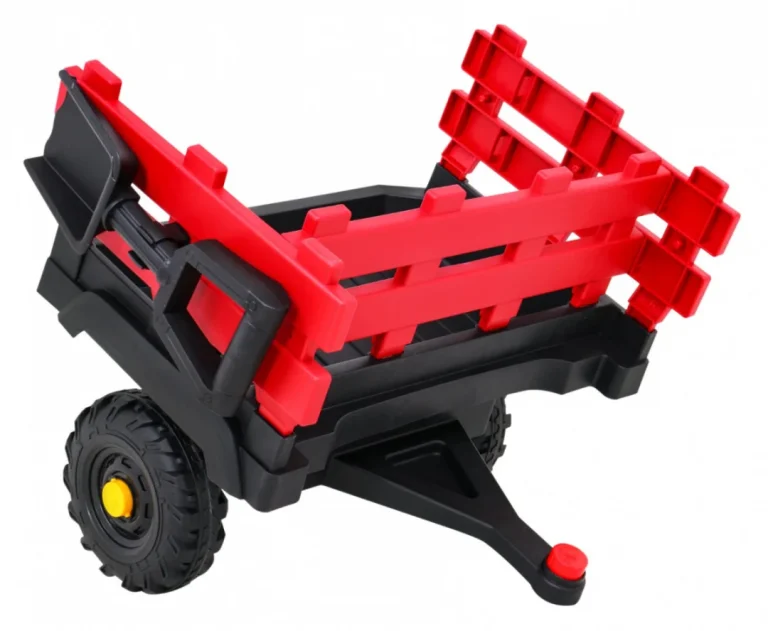 Traktor Titanium S Prikolicom Crveni 12v 11