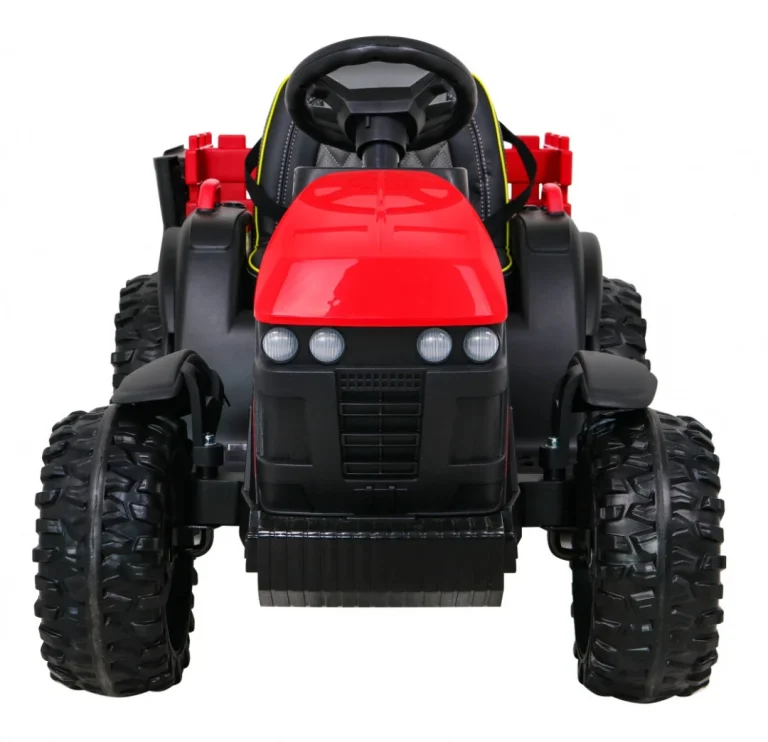 Traktor Titanium S Prikolicom Crveni 12v 3