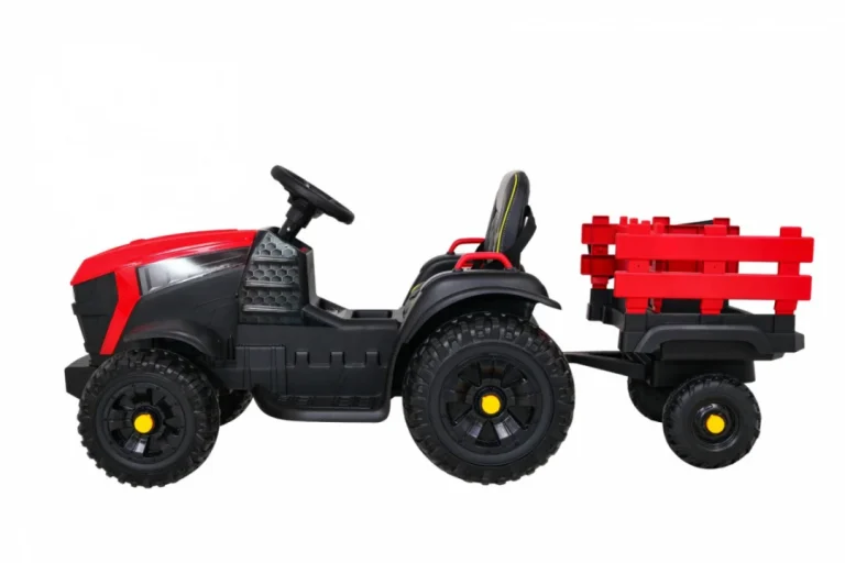 Traktor Titanium S Prikolicom Crveni 12v 4