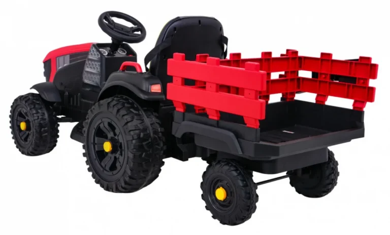 Traktor Titanium S Prikolicom Crveni 12v 5