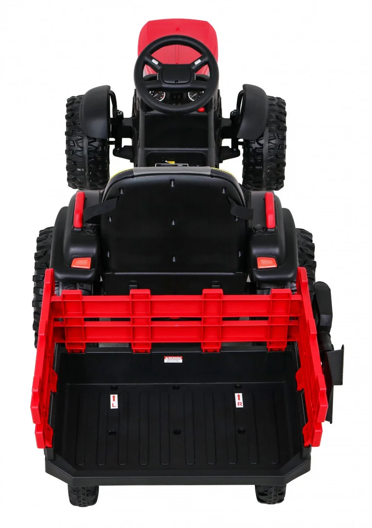 Traktor Titanium S Prikolicom Crveni 12v 7