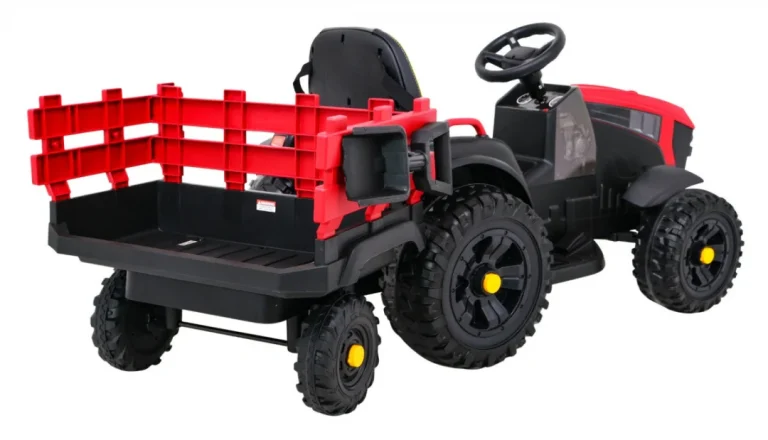 Traktor Titanium S Prikolicom Crveni 12v 9