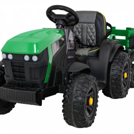 Traktor Titanium S Prikolicom Zeleni 12v 1