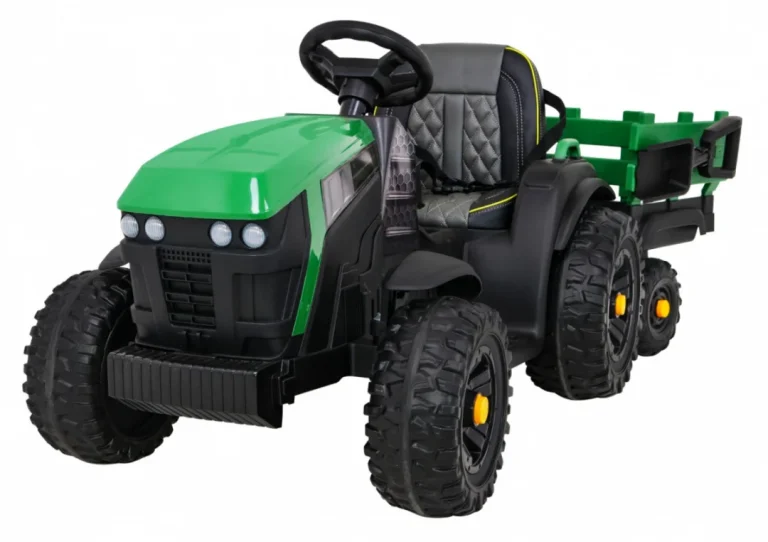 Traktor Titanium S Prikolicom Zeleni 12v 1