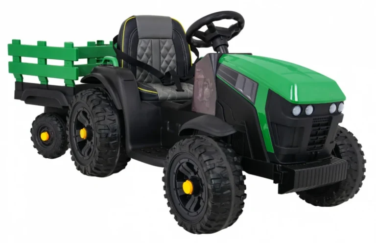 Traktor Titanium S Prikolicom Zeleni 12v 10