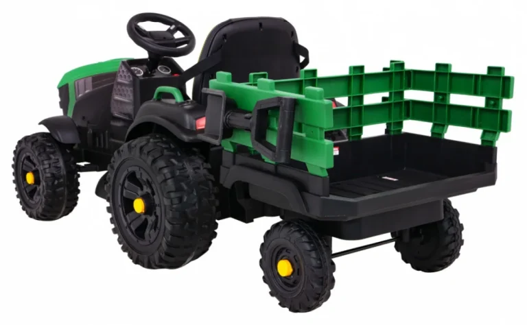 Traktor Titanium S Prikolicom Zeleni 12v 5