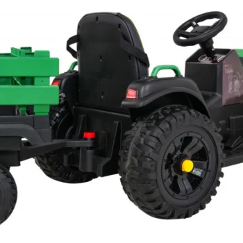 Traktor Titanium S Prikolicom Zeleni 12v 9