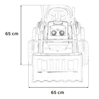 Traktor Bager Na Akumulator Crveni 12v 2