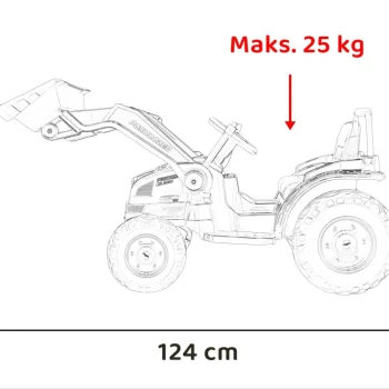 Traktor Bager Na Akumulator Crveni 12v 3