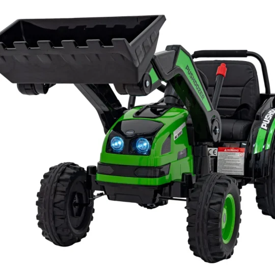 Traktor Bager Na Akumulator Zeleni 12v 1