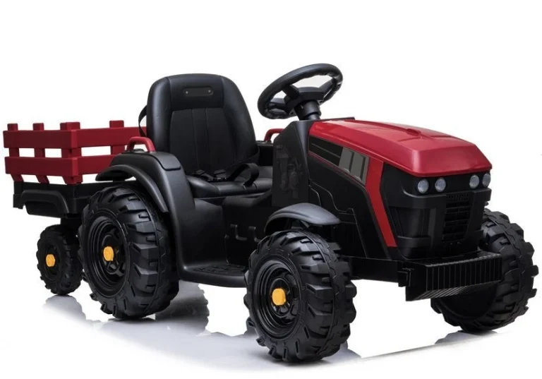 Traktor Na Akumulator S Prikolicom Bdm0925 Crveni Auto Na Akumulator 1