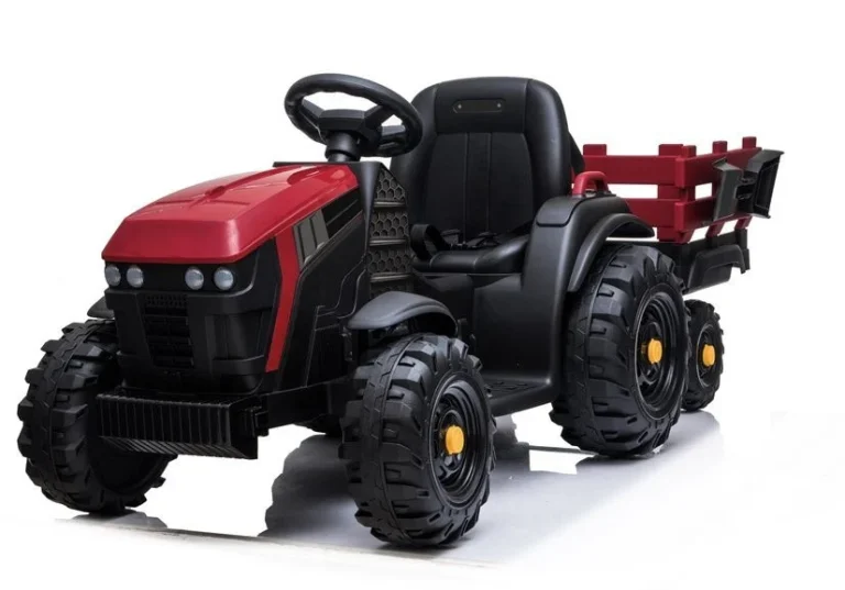 Traktor Na Akumulator S Prikolicom Bdm0925 Crveni Auto Na Akumulator 3