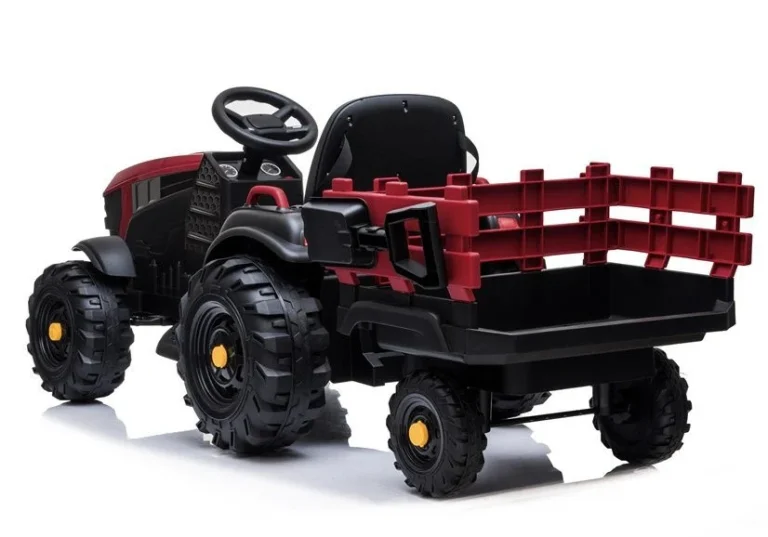 Traktor Na Akumulator S Prikolicom Bdm0925 Crveni Auto Na Akumulator 5
