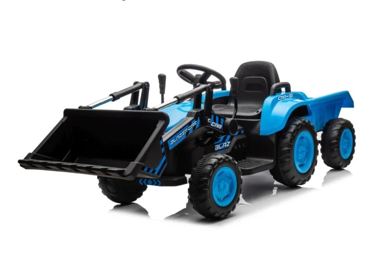 Traktor Na Baterije S Korpom Bw X002a Plava Auto Na Akumulator 7