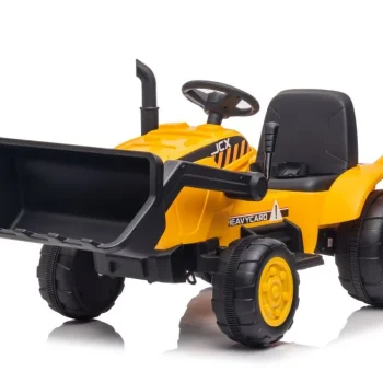 Traktor Na Baterije S Prikolicom S617 žuti Auto Na Akumulator 10