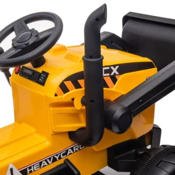 Traktor Na Baterije S Prikolicom S617 žuti Auto Na Akumulator 11