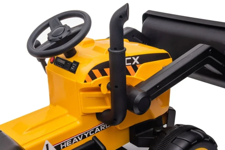 Traktor Na Baterije S Prikolicom S617 žuti Auto Na Akumulator 11