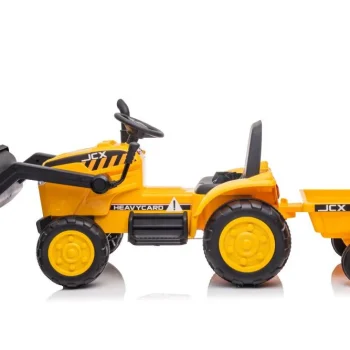 Traktor Na Baterije S Prikolicom S617 žuti Auto Na Akumulator 2
