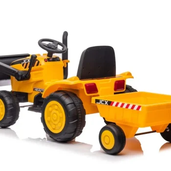 Traktor Na Baterije S Prikolicom S617 žuti Auto Na Akumulator 3