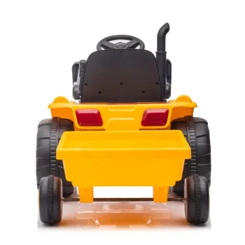 Traktor Na Baterije S Prikolicom S617 žuti Auto Na Akumulator 4