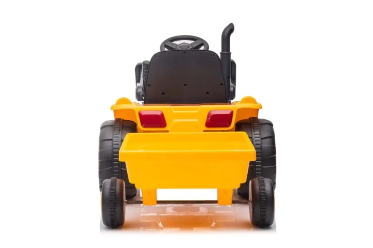 Traktor Na Baterije S Prikolicom S617 žuti Auto Na Akumulator 4