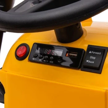 Traktor Na Baterije S Prikolicom S617 žuti Auto Na Akumulator 8