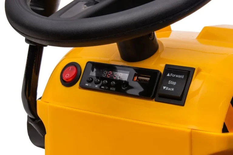 Traktor Na Baterije S Prikolicom S617 žuti Auto Na Akumulator 8