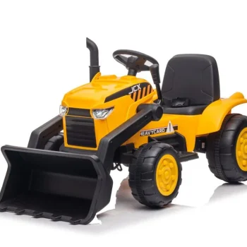Traktor Na Baterije S Prikolicom S617 žuti Auto Na Akumulator 9