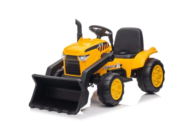 Traktor Na Baterije S Prikolicom S617 žuti Auto Na Akumulator 9