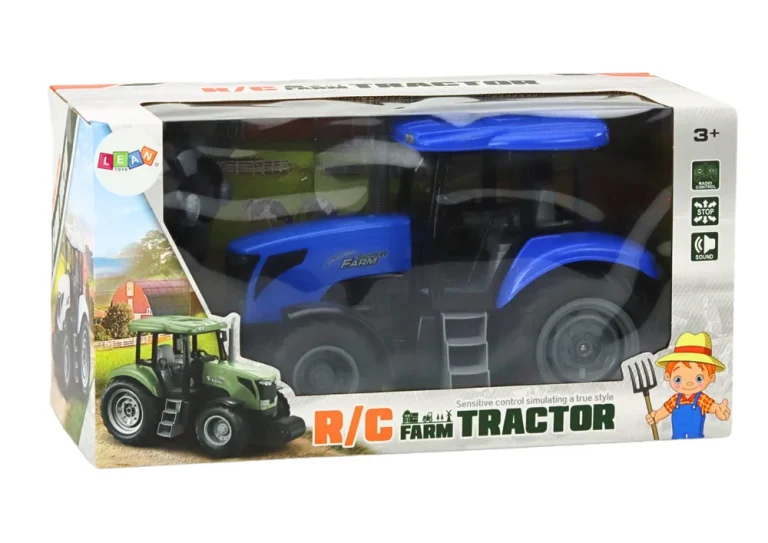 Traktor Na Daljinsko Upravljanje Rc 2.4g Zvuči Plavo 4