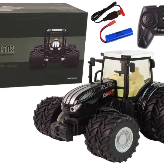 Traktor Na Daljinsko Upravljanje R/c Crni 2.4g Metalni 1