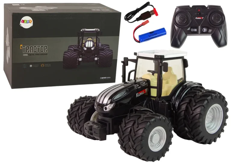 Traktor Na Daljinsko Upravljanje R/c Crni 2.4g Metalni 1