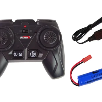 Traktor Na Daljinsko Upravljanje R/c Crni 2.4g Metalni 6