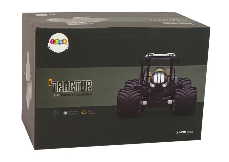 Traktor Na Daljinsko Upravljanje R/c Crni 2.4g Metalni 7