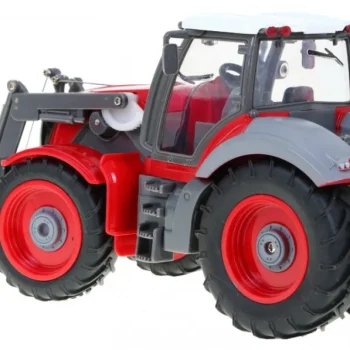 Traktor S Bagerom I Prikolicom Za Djecu 3+ Daljinski Upravljano + Pokretni Dijelovi Crvena I Zelena 7