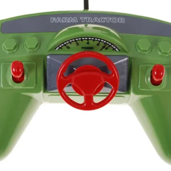 Traktor S Bagerom I Prikolicom Za Djecu 3+ Daljinski Upravljano + Pokretni Dijelovi Crvena I Zelena 9