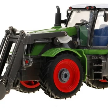 Traktor S Bagerom I Prikolicom Za Djecu 3+ Daljinski Upravljano + Pokretni Dijelovi Zelena I Crvena 3