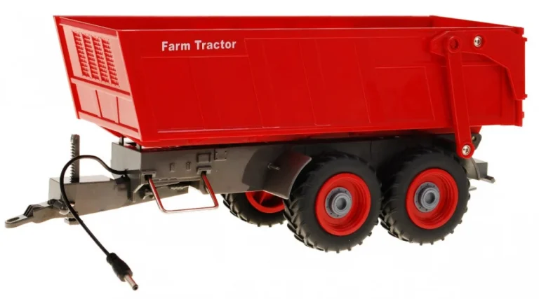 Traktor S Bagerom I Prikolicom Za Djecu 3+ Daljinski Upravljano + Pokretni Dijelovi Zelena I Crvena 5