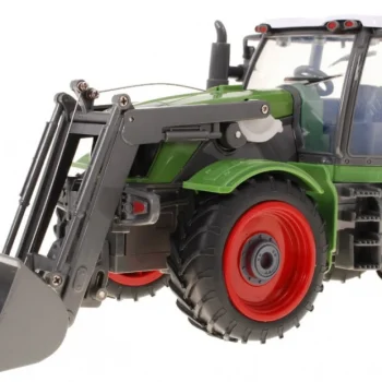 Traktor S Bagerom I Prikolicom Za Djecu 3+ Daljinsko Upravljanje + Pokretni Dijelovi Zeleni 10