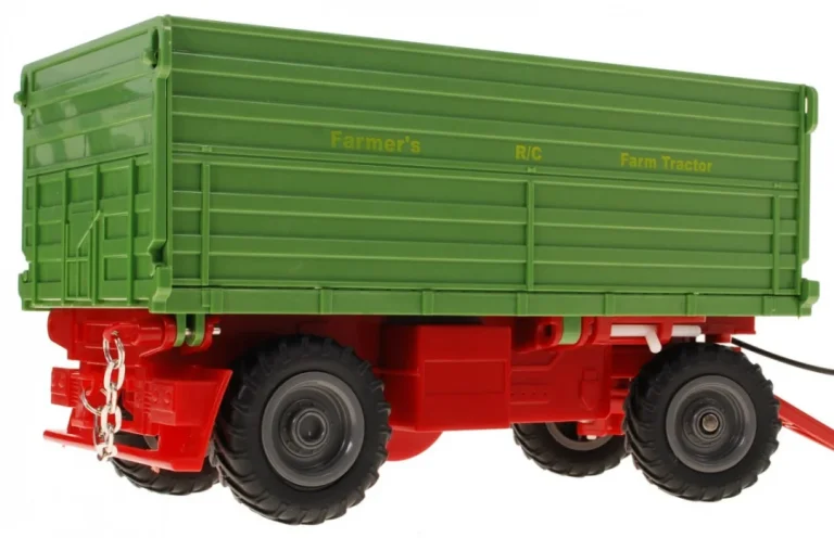 Traktor S Bagerom I Prikolicom Za Djecu 3+ Daljinsko Upravljanje + Pokretni Dijelovi Zeleni 5