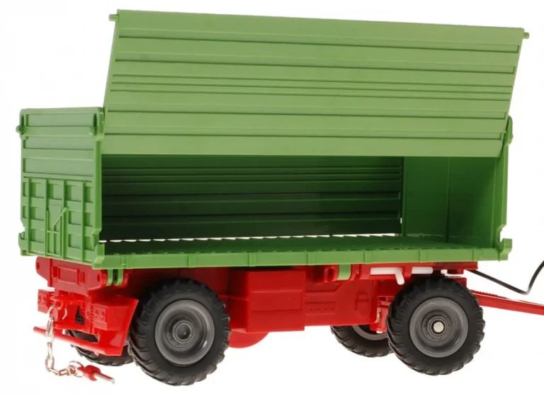 Traktor S Bagerom I Prikolicom Za Djecu 3+ Daljinsko Upravljanje + Pokretni Dijelovi Zeleni 7