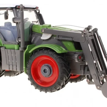 Traktor S Bagerom I Prikolicom Za Djecu 3+ Daljinsko Upravljanje + Pokretni Dijelovi Zeleni 9