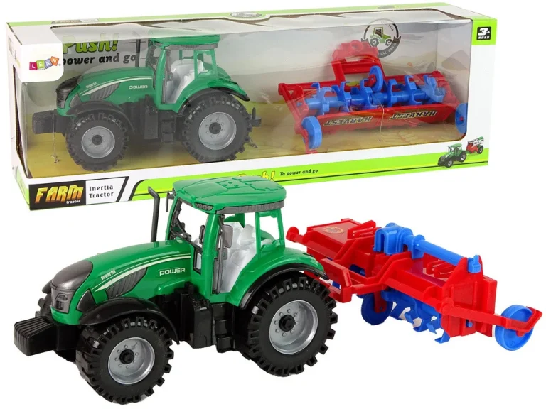 Traktor S Pogonom Trenja Pluga, Crveni 1