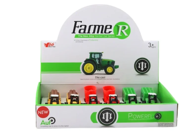 Traktor S Prikolicom, Bagerom, Buldožerom, Poljoprivrednim Strojem U 3 Boje 3
