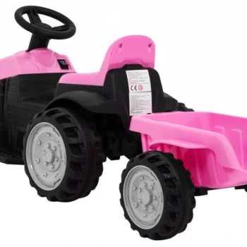 Traktor S Prikolicom Ružičasti 6v Auto Na Akumulator 4