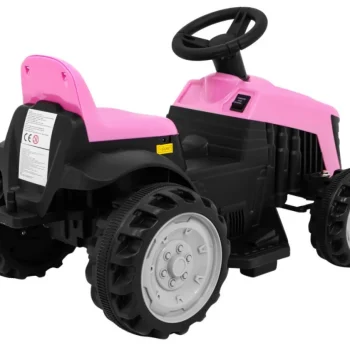 Traktor S Prikolicom Ružičasti 6v Auto Na Akumulator 6